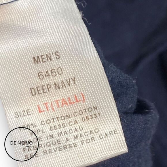 WOOLRICH MEN'S LONG Sleeves Button-Up Shirt Size LT Deep Navy - Picture 5 of 6